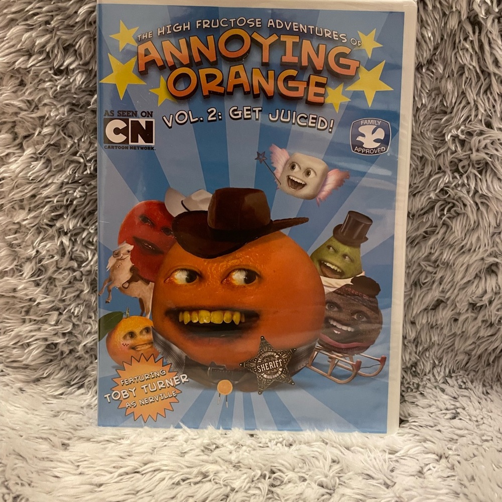 Annoying Orange Volume 2: Get Juiced! New Still Plastic Wrapped Cartoon Network